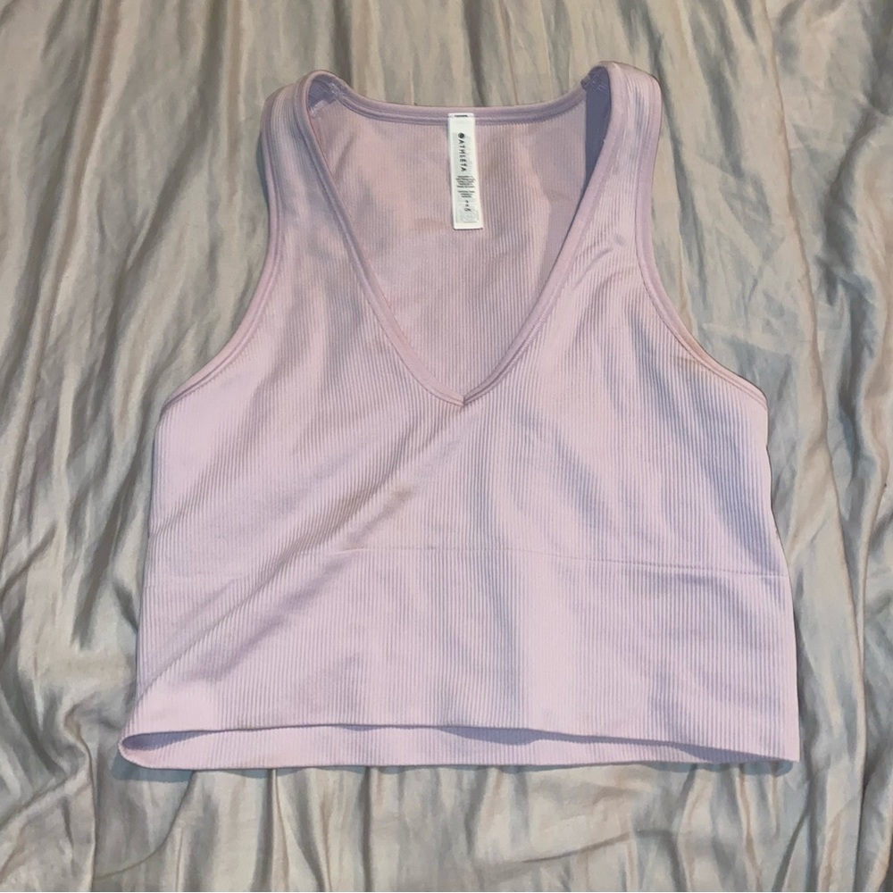 Athleta Aurora Seamless Crop Rib Tank